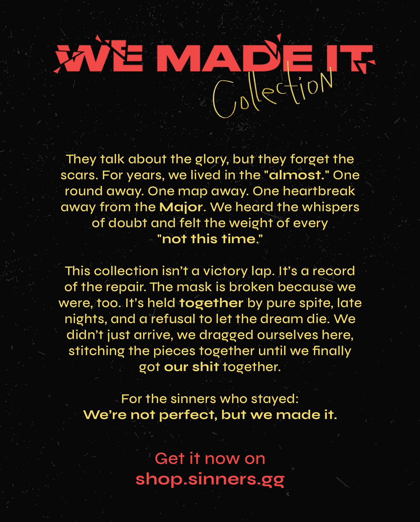 RELENTLESS HOODIE - GOLD